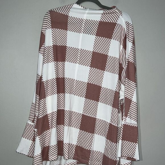 Sylvan Plaid Tunic Top NWT Maurices - Picture 6 of 6
